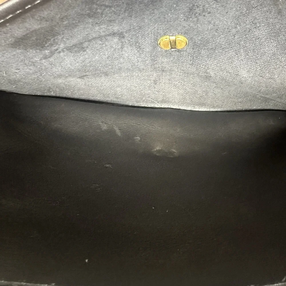 Vintage Coach Black Leather City Bag Purse 9790 Crossbody Very Clean!!!